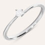 Anello Solitario Grace Oro Bianco Diamante