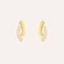 Orecchini A Cerchio Claire Oro Giallo Cubic Zirconia