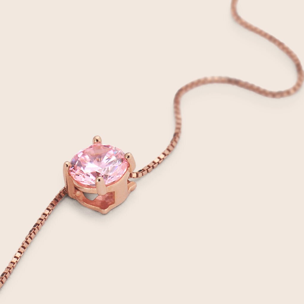 Collana Punto Luce Silver Rainbow Argento Rosa Cubic Zirconia - Collane Punto Luce Donna | Stroili