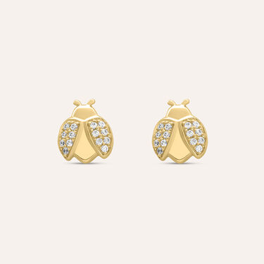 Orecchini Lobo Claire Oro Giallo Cubic Zirconia