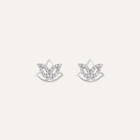 Orecchini Lobo Silver Moments Argento Rodiato Cubic Zirconia - Orecchini a Lobo Donna | Stroili