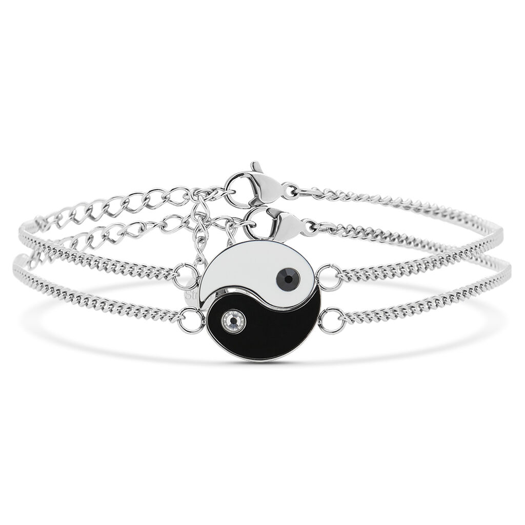 Bracciale Man Code Acciaio Cristallo