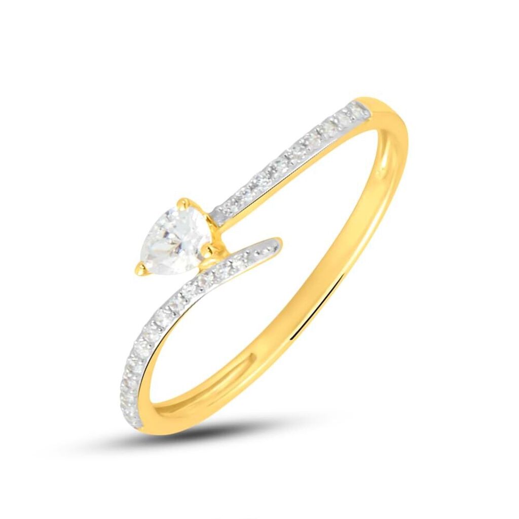 Anello Solitario Claire Oro Giallo Cubic Zirconia - Anelli con Pietre Donna | Stroili