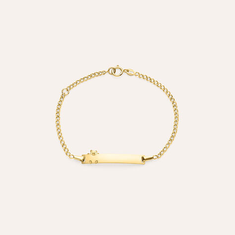 Bracciale Con Targhetta Holy Oro Giallo - Bracciali con Incisione Bambino | Stroili