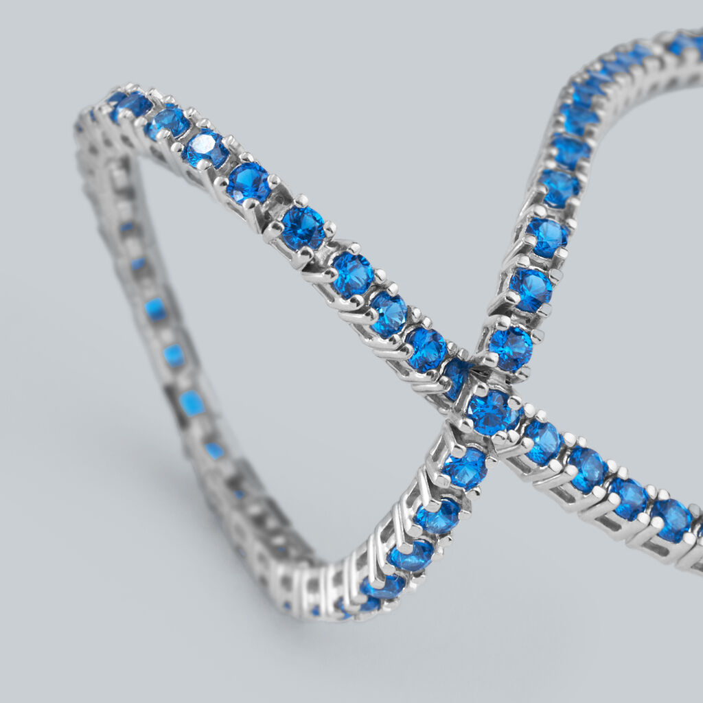 Bracciale Tennis Silver Rainbow Argento Rodiato Cubic Zirconia - Bracciali Tennis Donna | Stroili
