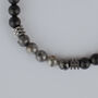 Bracciale Man Code Ottone Nero Labradorite