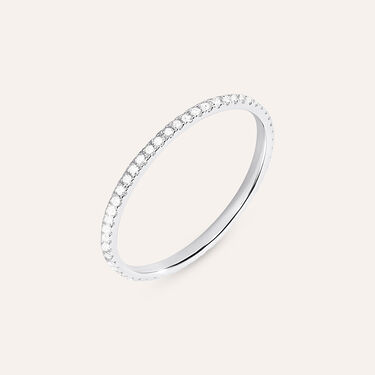 Anello Eternity Grace Oro Bianco Diamante