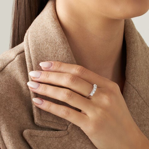 Anello Riviere Diamade Oro Bianco Diamante Lab-Grown - Anelli Riviere Donna | Stroili