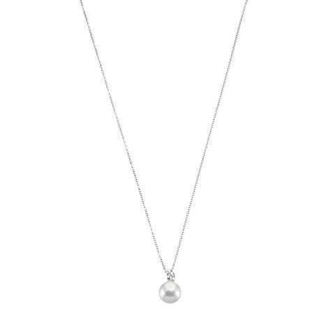 Girocollo in argento e perla e zirconi - Collane Donna | Stroili