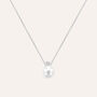 Collana Silver Pearls Argento Rodiato Perla sintentica Cubic Zirconia