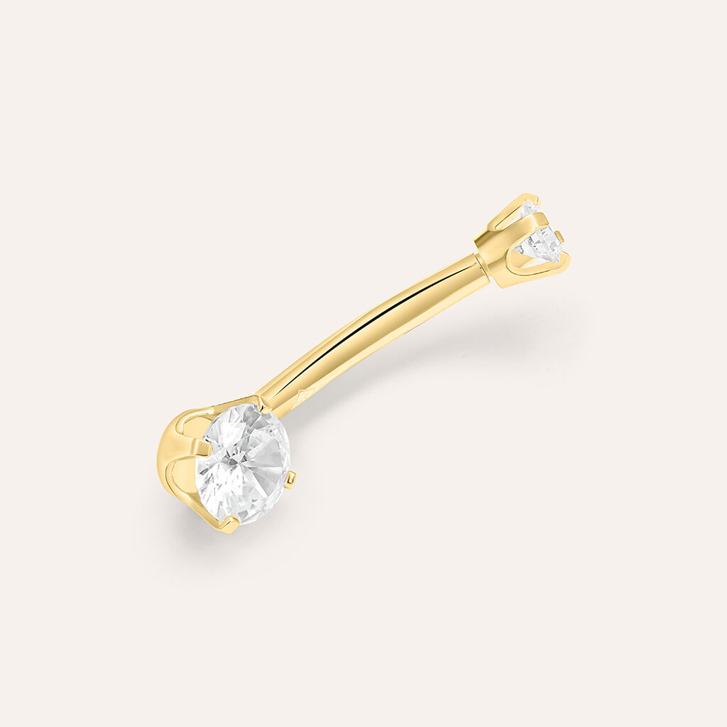 Piercing Ombelico Bon Ton Oro Giallo Cubic Zirconia