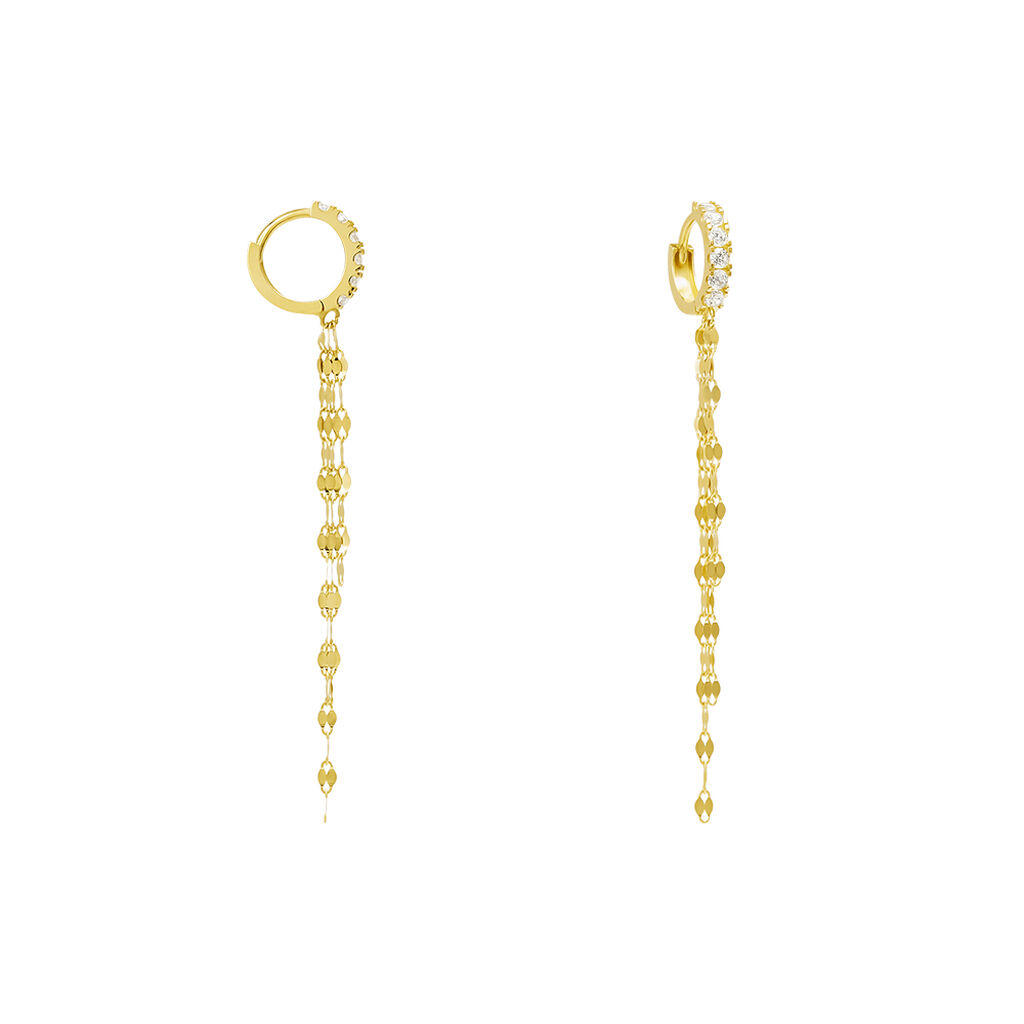 Orecchini Pendenti Claire Oro Giallo Cubic Zirconia - Orecchini Pendenti Donna | Stroili