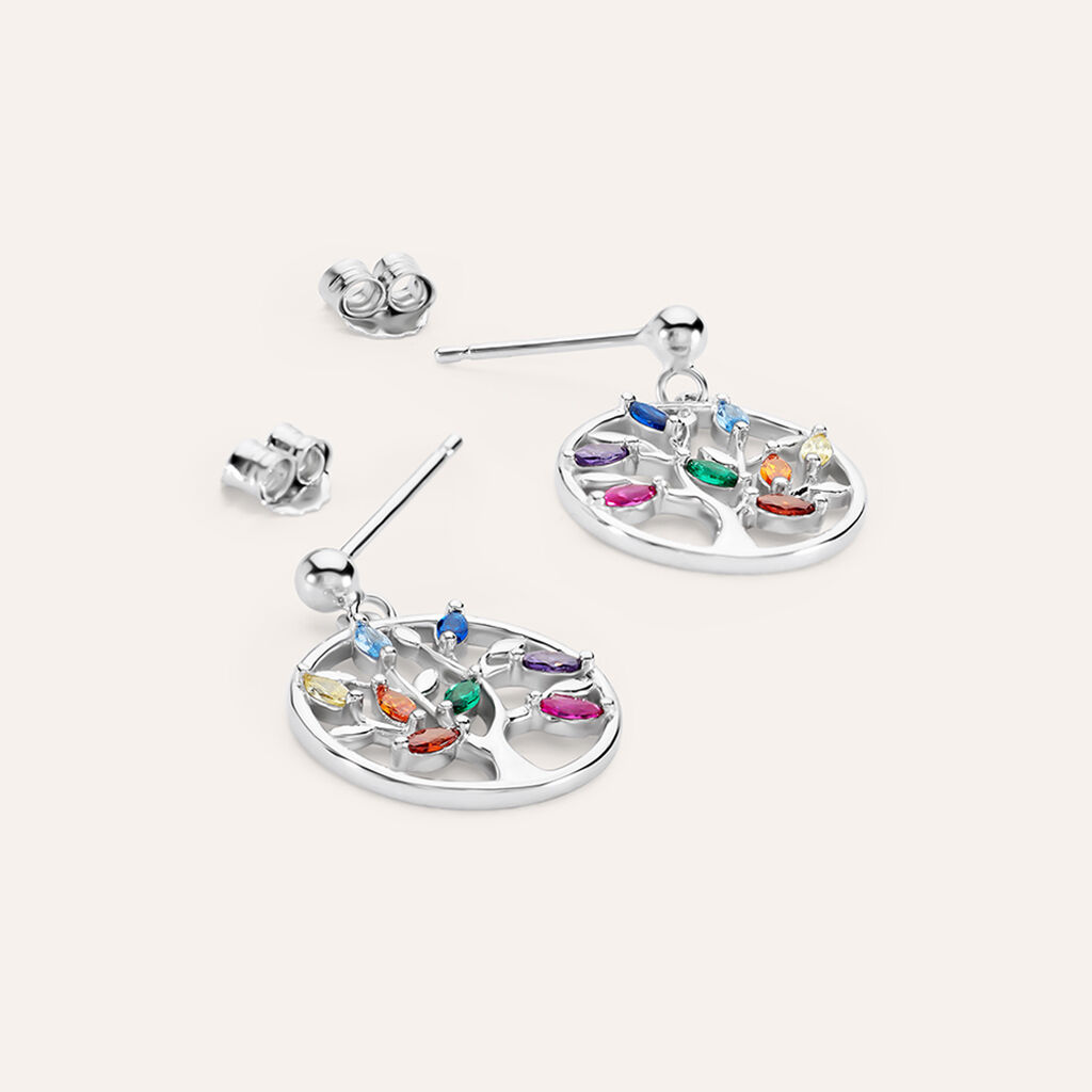 Orecchini Pendenti Silver Moments Argento Rodiato Cubic Zirconia