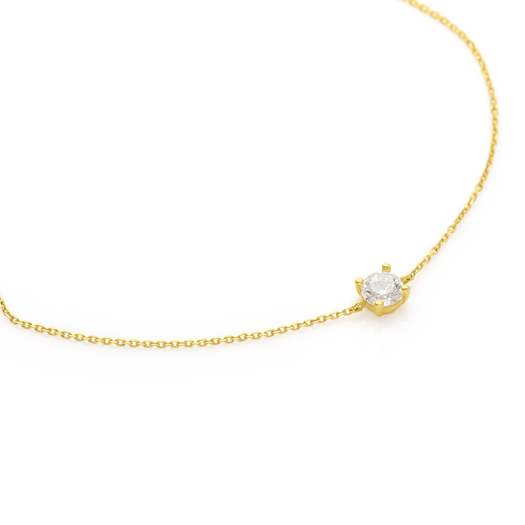 Bracciale Punto Luce Claire Oro Giallo E Cubic Zirconia - Bracciali Amicizia Donna | Stroili