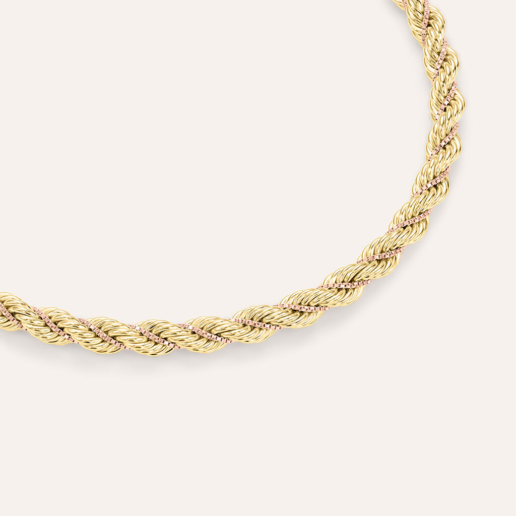 Bracciale Catena Colette Oro Bicolore Giallo / Rosa