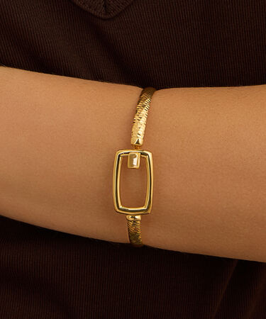 Bangle Silver Collection Argento Dorato