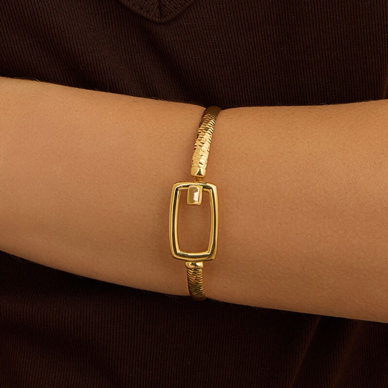 Bangle Silver Collection Argento Dorato - Bracciali Rigidi Donna | Stroili