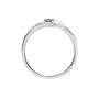 Anello in oro bianco con diamanti 011 ct
