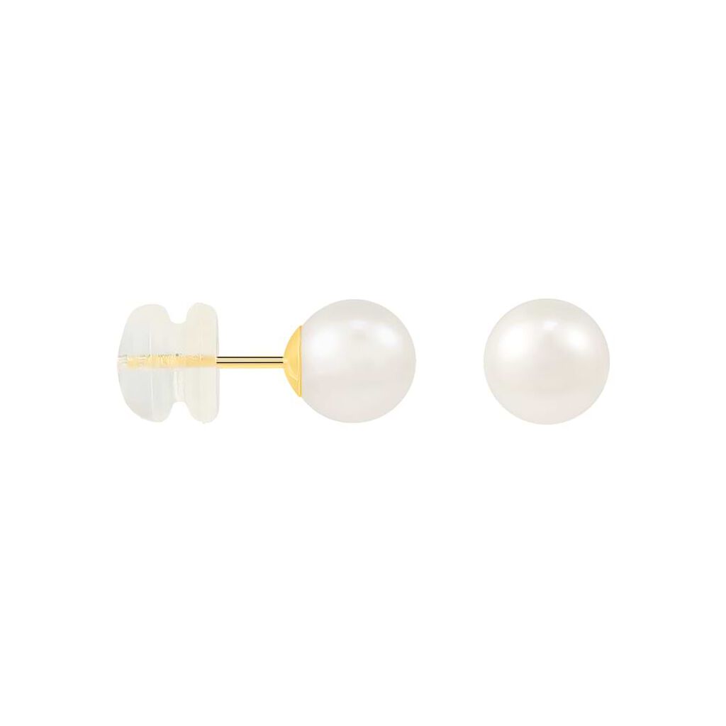 Orecchini Lobo Bon Ton Oro Giallo Perla D'Acqua Dolce - Orecchini a Lobo Donna | Stroili