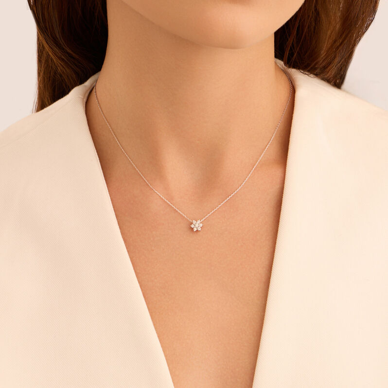 Collana Sophia Oro Bianco Diamante - Collane Donna | Stroili