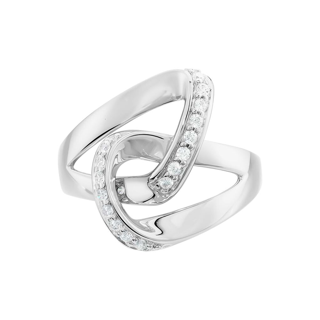 Anello Fantasia Silver Shine Argento Rodiato Cubic Zirconia - Anelli con Pietre Donna | Stroili