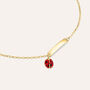 Bracciale Con Targhetta Holy Oro Giallo Cristallo