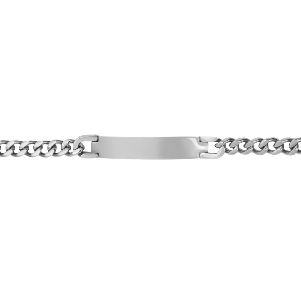 Bracciale Con Targhetta Man Code Acciaio - Bracciali con Incisione Uomo | Stroili