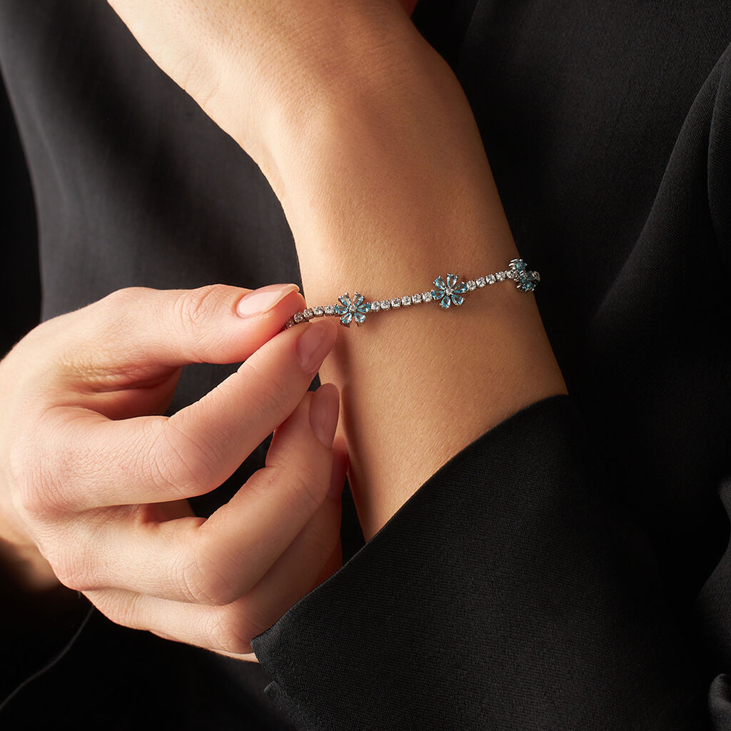 Bracciale Romantic Shine Ottone Bianco Cristallo