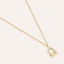 Collana Radiance Acciaio Dorato Cubic Zirconia