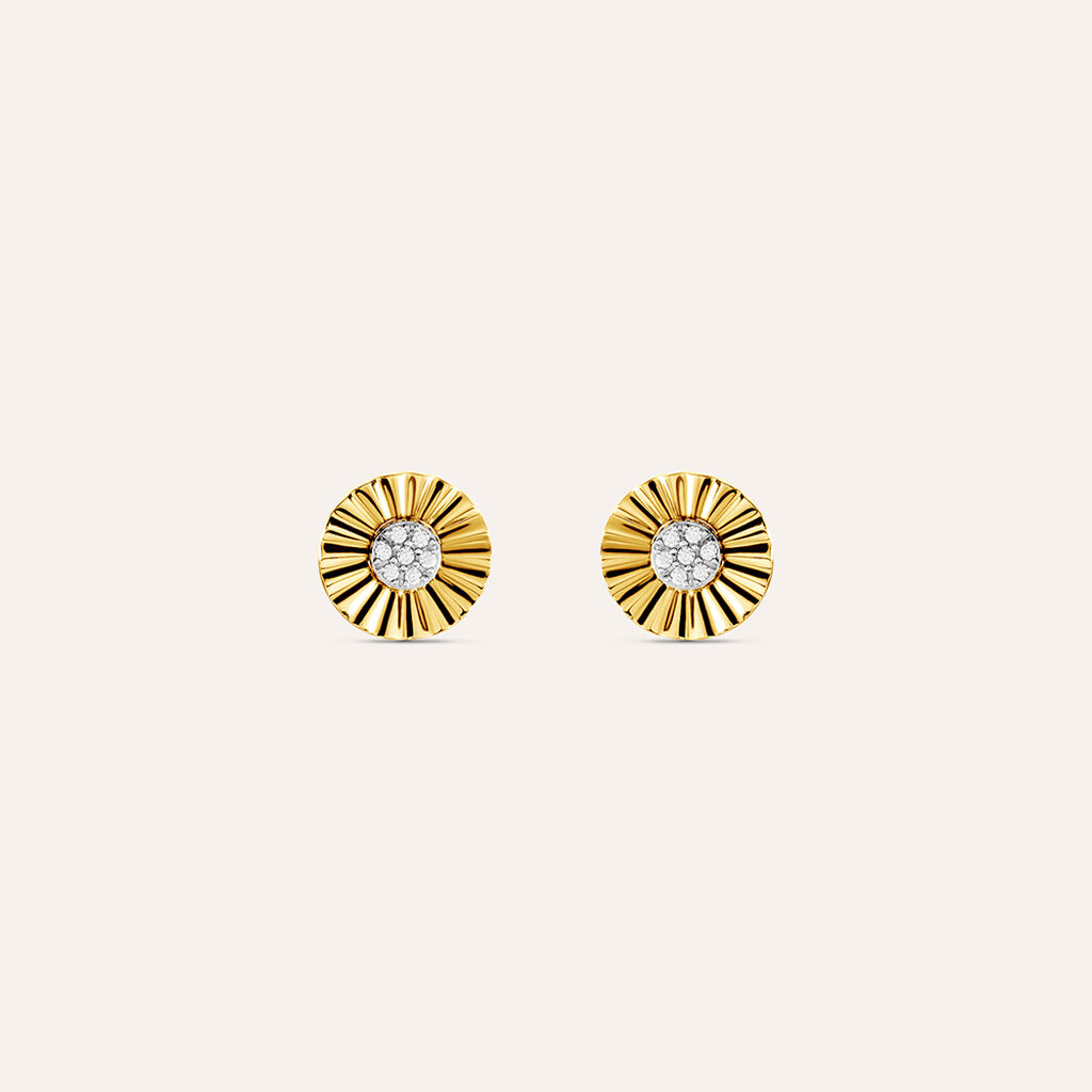 Orecchini Lobo Claire Oro Giallo Cubic Zirconia