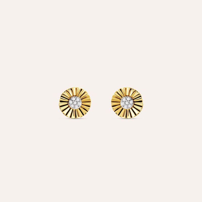 Orecchini Lobo Claire Oro Giallo Cubic Zirconia - Orecchini a Lobo Donna | Stroili