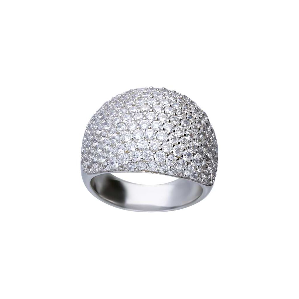 Anello Fascia Silver Shine Argento Rodiato Cubic Zirconia - Anelli con Pietre Donna | Stroili