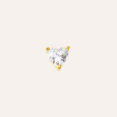 Piercing Orecchio Tragus Helix Conch Bon Ton Oro Giallo Cubic Zirconia