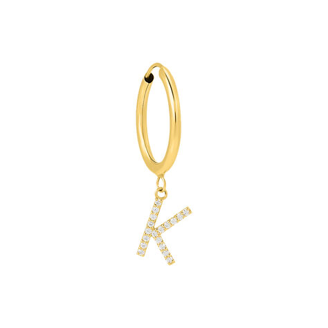 Mono Orecchino A Cerchio Toujours Oro Giallo Cubic Zirconia - Mono Orecchino Donna | Stroili