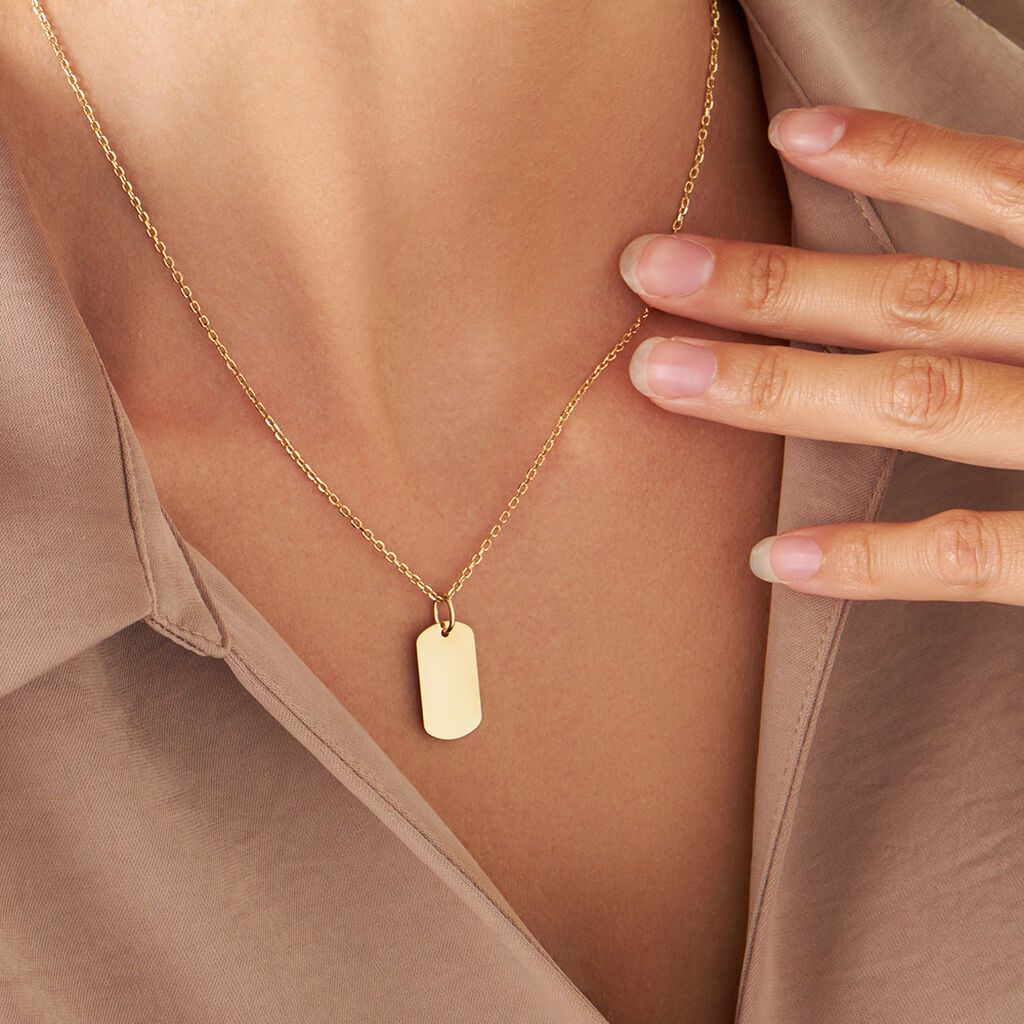 Pendente Poème Oro Giallo - Ciondoli con Incisione Donna | Stroili