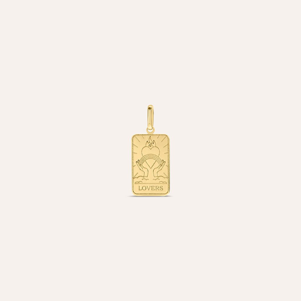 Pendente Tarocchi Carta Degli Innamorati Poeme Oro Giallo - Gioielli Donna | Stroili