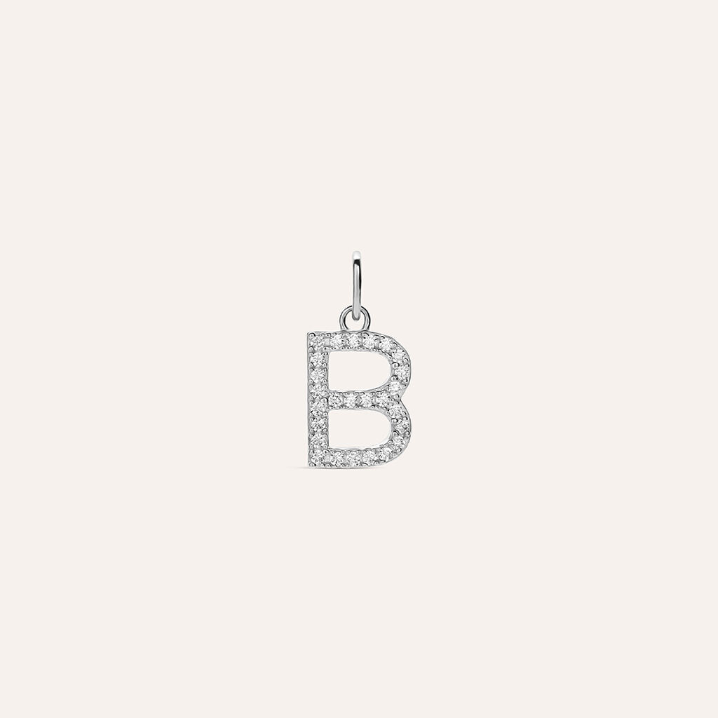Pendente Poème Oro Bianco Cubic Zirconia - Ciondoli Donna | Stroili
