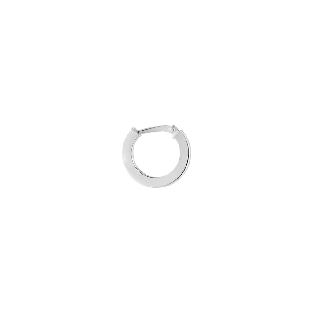 Mono Orecchino A Cerchio Toujours Oro Bianco - Mono Orecchino Unisex | Stroili