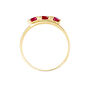 Anello Trilogy Charlotte Oro Giallo Rubino Diamante