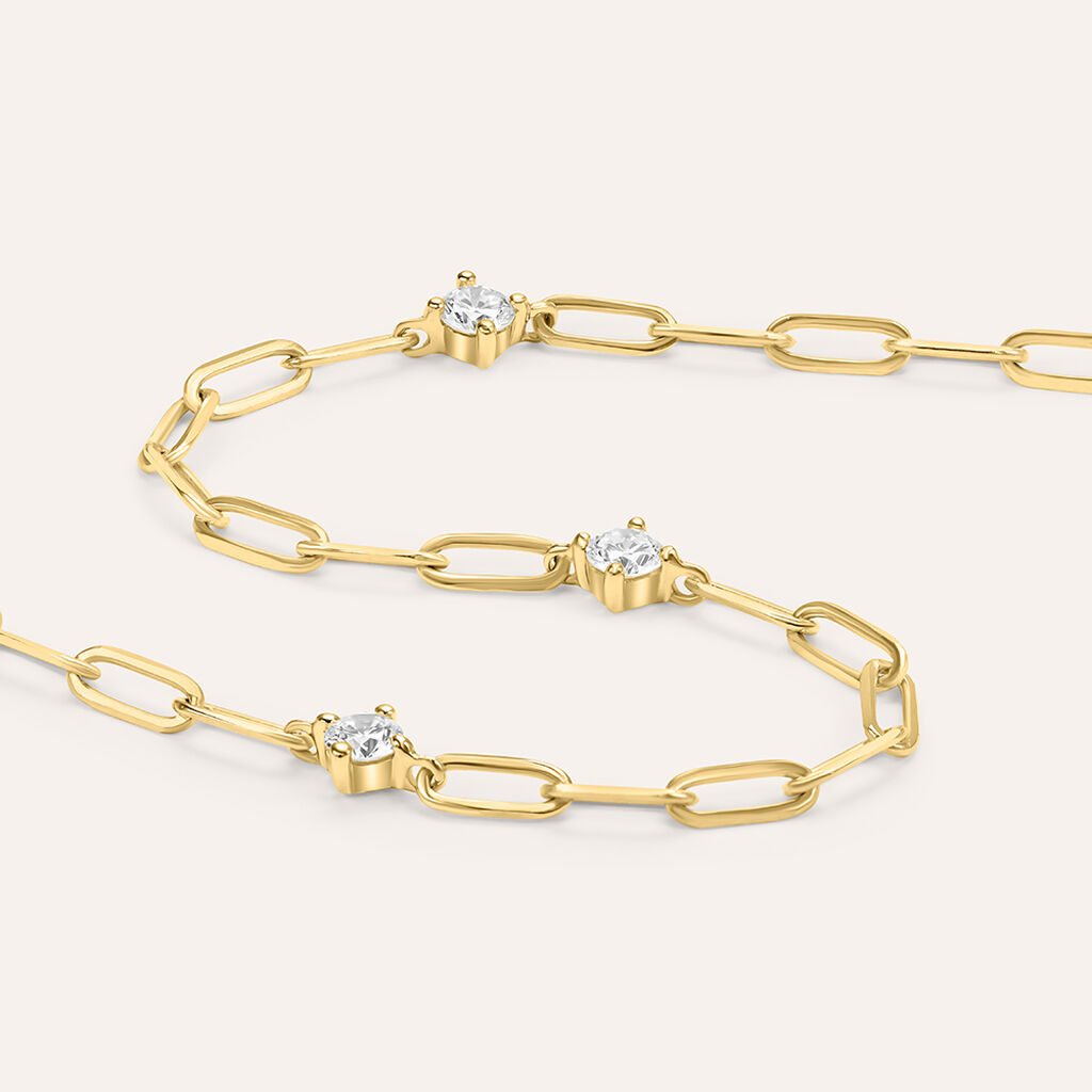 Bracciale Catena Diamade Glam Oro Giallo Diamante Lab-Grown