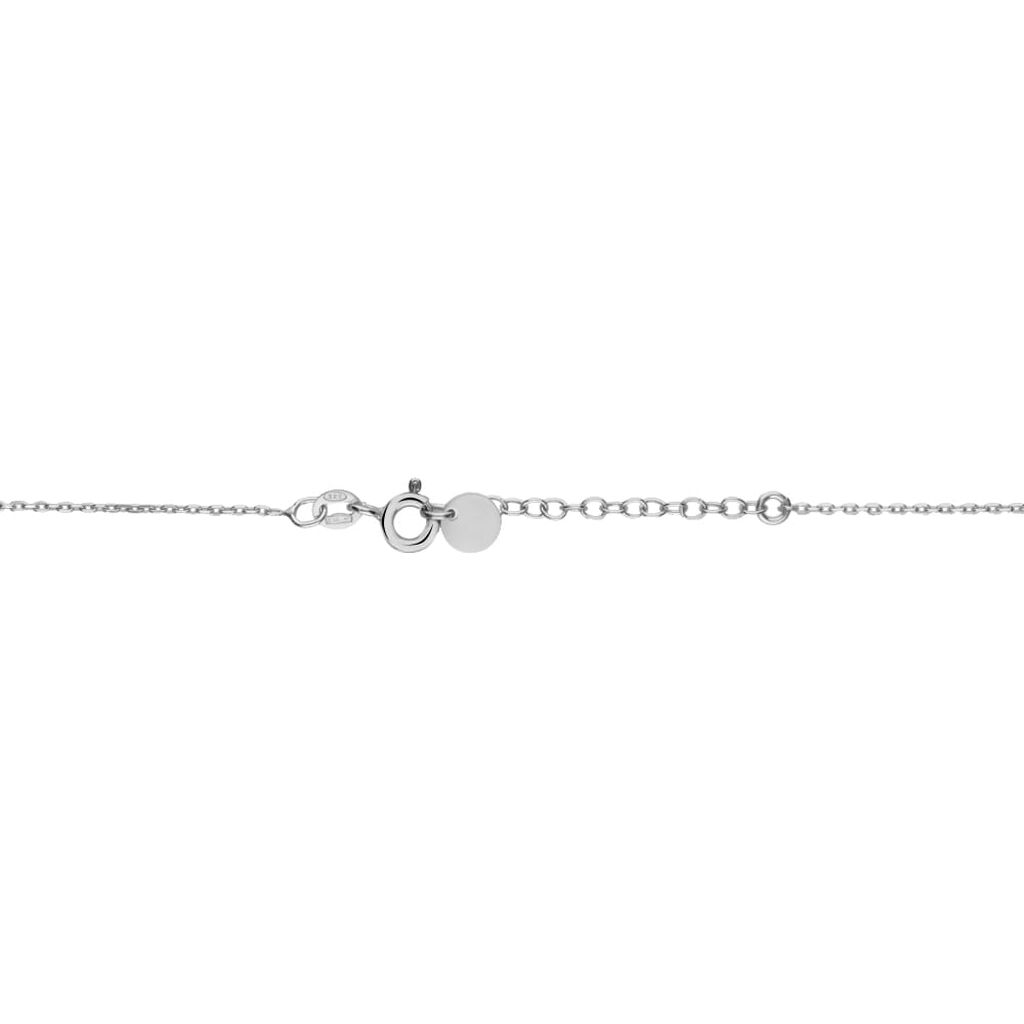 Collana in argento bicolore e zirconi con ciondolo V Chakra della comunicazione - Collane Donna | Stroili