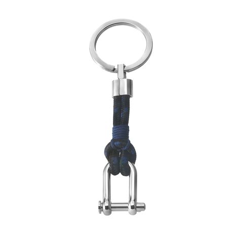 Portachiavi in acciaio e corda - Portachiavi Uomo | Stroili