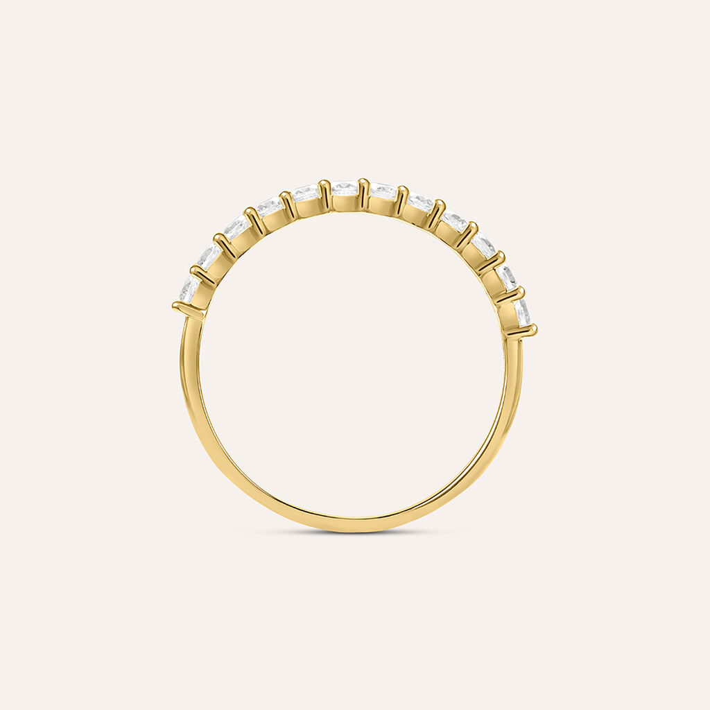 Anello Semi-eternity Claire Oro Giallo Cubic Zirconia - Anelli con Pietre Donna | Stroili