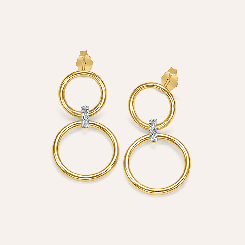 Orecchini Pendenti Sophia Oro Giallo Diamante