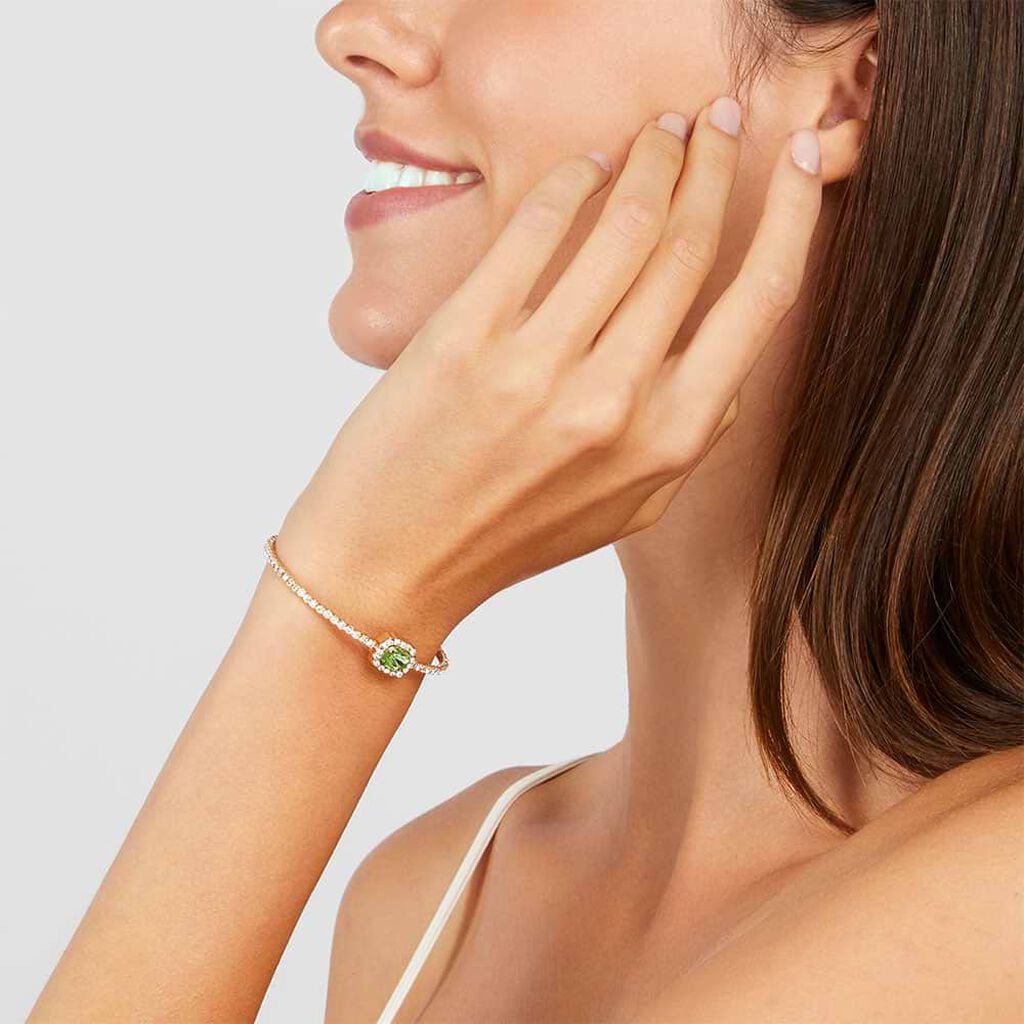 Bangle Romantic Shine Metallo Dorato Cristallo