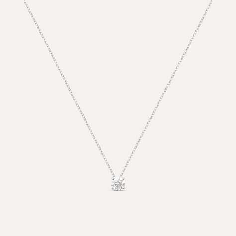 Collana Punto Luce Diamade Oro Bianco Diamante Lab-Grown - Collane Punto Luce Donna | Stroili