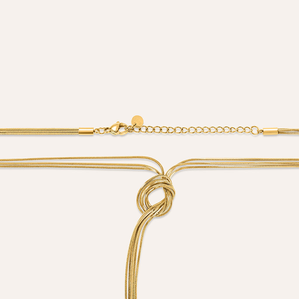 Collana Lady Code Acciaio Giallo - Collane Donna | Stroili