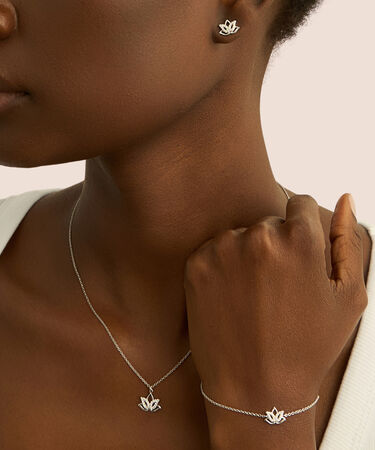 Orecchini Lobo Silver Moments Argento Rodiato Cubic Zirconia