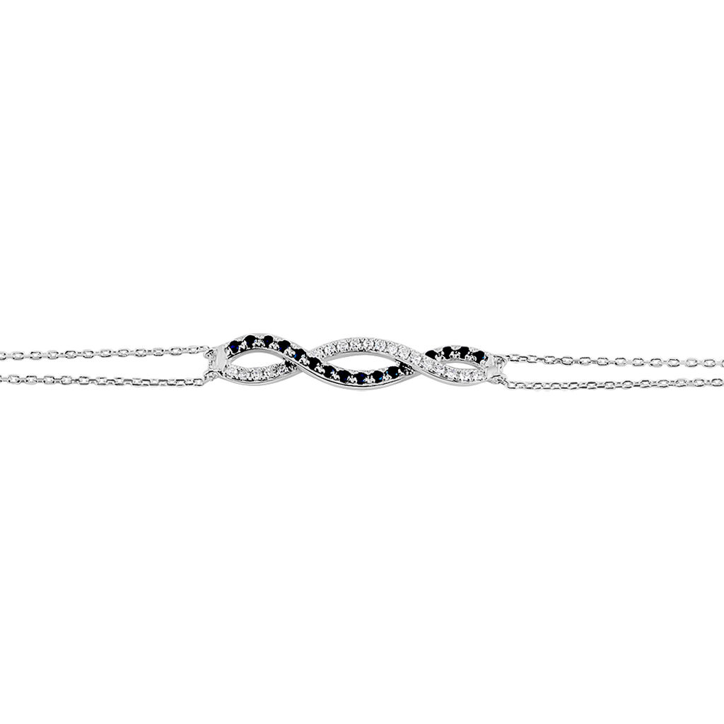 Bracciale Charlotte Oro Bianco Zaffiro Diamante