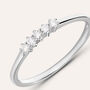Anello Riviere Grace Oro Bianco Diamante